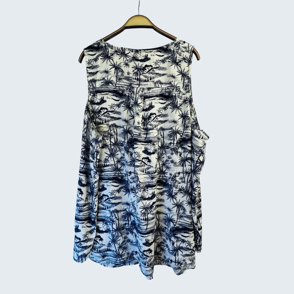 Torrid Women’s Tank Top Tropical Palm Print Size 4X - Picture 13 of 15